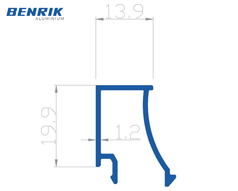 BR86325 NẸP KÍNH 13.9 BENRIK